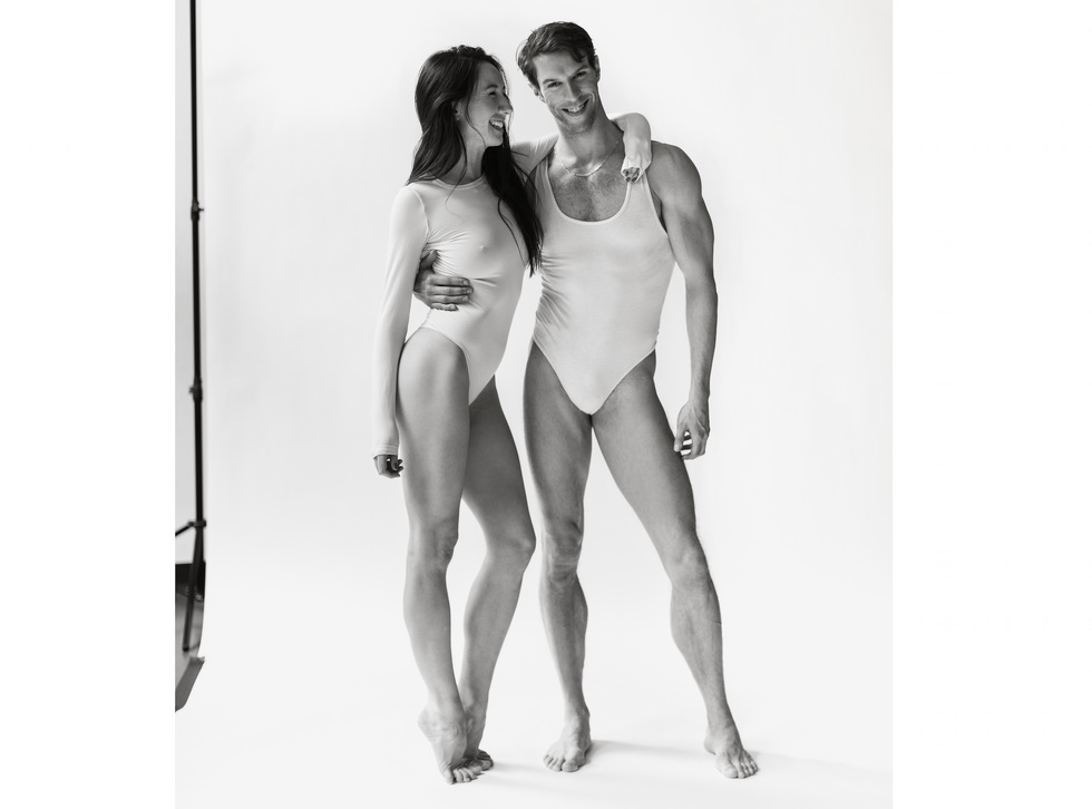 Isabella Boylston and James Whiteside on a photo set in black and white