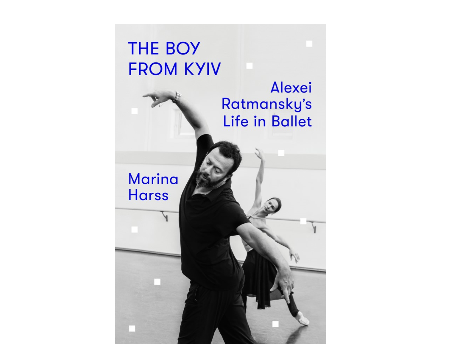 a book cover with a male dancer and leading a female dancer behind him
